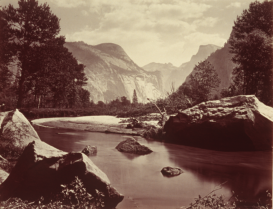 The domes from Merced River