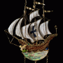 4 galleon pendant